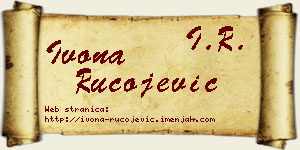 Ivona Rucojević vizit kartica